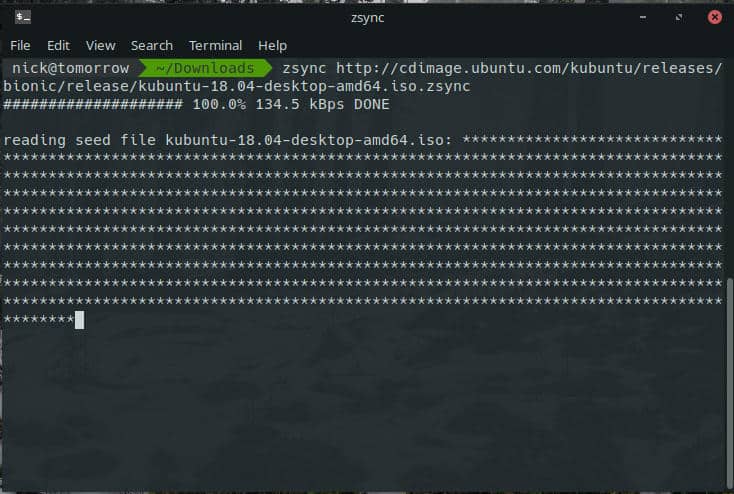 كيفية استخدام أداة Zsync لتحميل جزء من ملف في Linux - لينكس