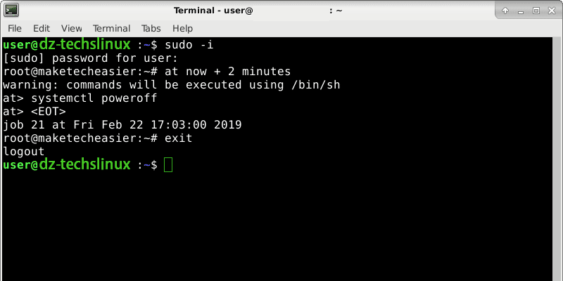 كيفية جدولة الأوامر في Linux باستخدام الأداة المساعدة "at" - لينكس