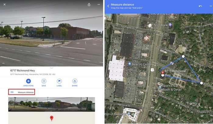 كيفية قياس المسافة بين نقطتين أوأكثر باستخدام Google Maps - شروحات