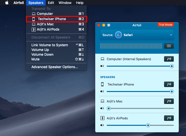كيفية استخدام iPhone كمكبر صوت لنظام التشغيل Mac - iOS Mac