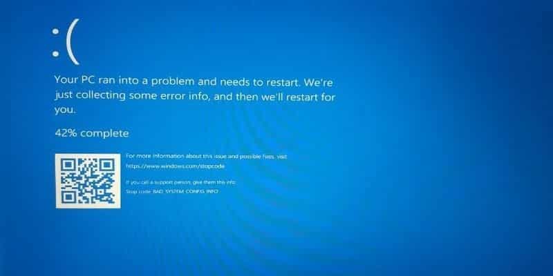 كيفية إصلاح خطأ "معلومات تهيئة النظام غير صحيحة" في نظام التشغيل Windows 10 - الويندوز