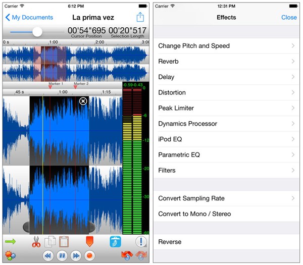 أفضل التطبيقات لتحرير الصوت لأجهزة iPhone و iPad - iOS 