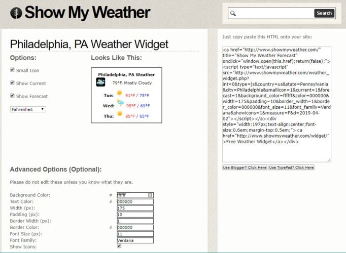 Meilleurs outils météo pour votre site Web - Sites Web