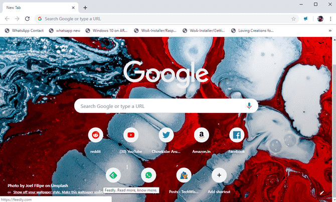 كيفية تعيين خلفية مخصصة على شاشة Google Chrome الرئيسية - شروحات