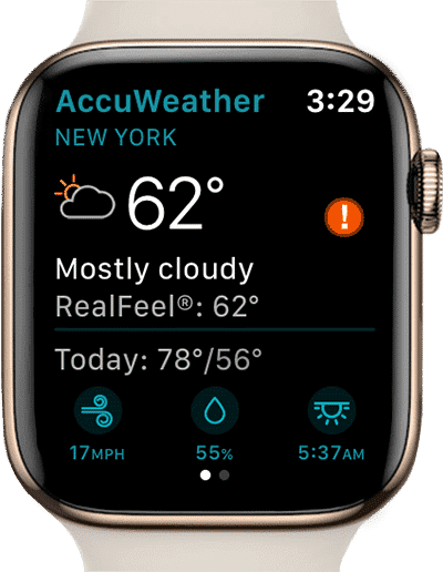أفضل تطبيقات الطقس لـ Apple Watch - Apple Watch