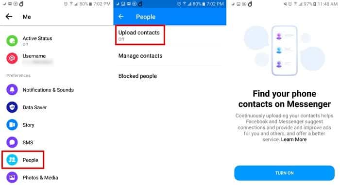 كيفية مزامنة وإلغاء مزامنة جهات الاتصال على Facebook Messenger - شروحات