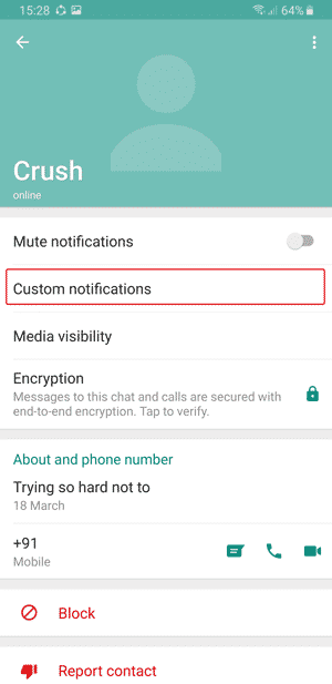 كيفية تخصيص نغمة الإشعارات لكل جهة اتصال على WhatsApp - Whatsapp