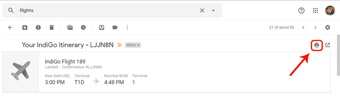 كيفية طباعة رسائل البريد الإلكتروني من Gmail دون خيارات الرأس - شروحات