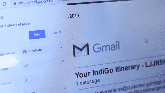 كيفية طباعة رسائل البريد الإلكتروني من Gmail دون خيارات الرأس - شروحات