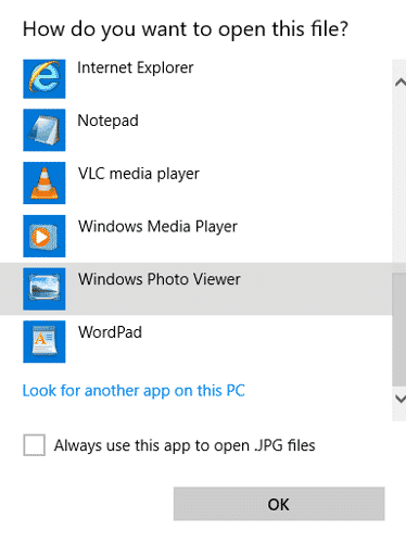 كيفية تعيين Windows Photo Viewer كتطبيق افتراضي في Windows 10 - الويندوز
