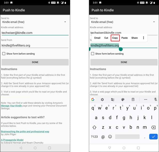 كيفية إرسال المقالات إلى Kindle من نظام Android بسهولة - Android