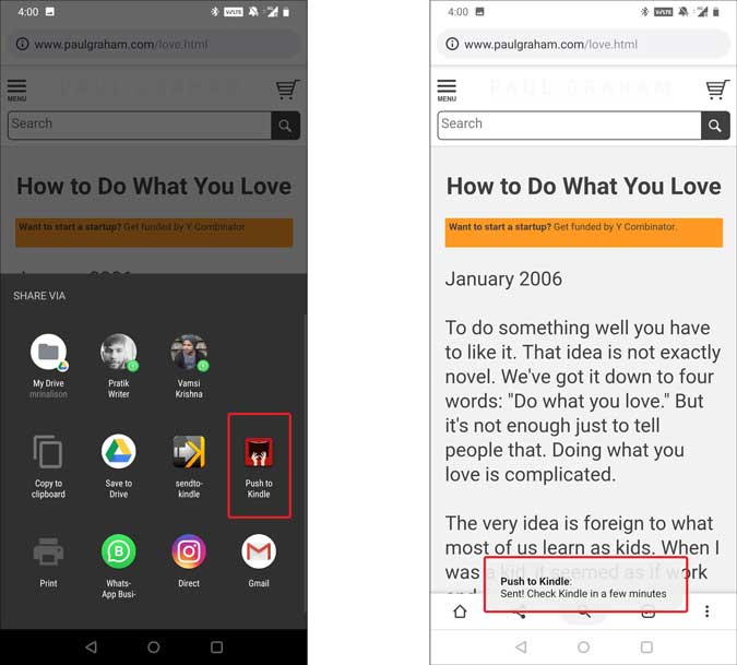كيفية إرسال المقالات إلى Kindle من نظام Android بسهولة - Android