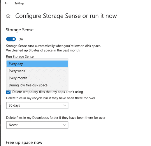 أفضل الطرق لتحرير مساحة تخزين القرص الصلب على Windows 10 - الويندوز