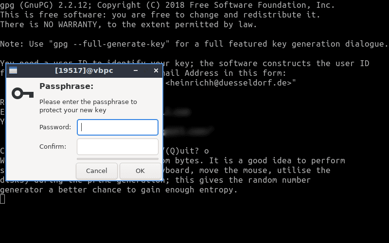 كيفية توليد مفاتيح تشفير GPG في Linux لتشفير الملفات - لينكس 