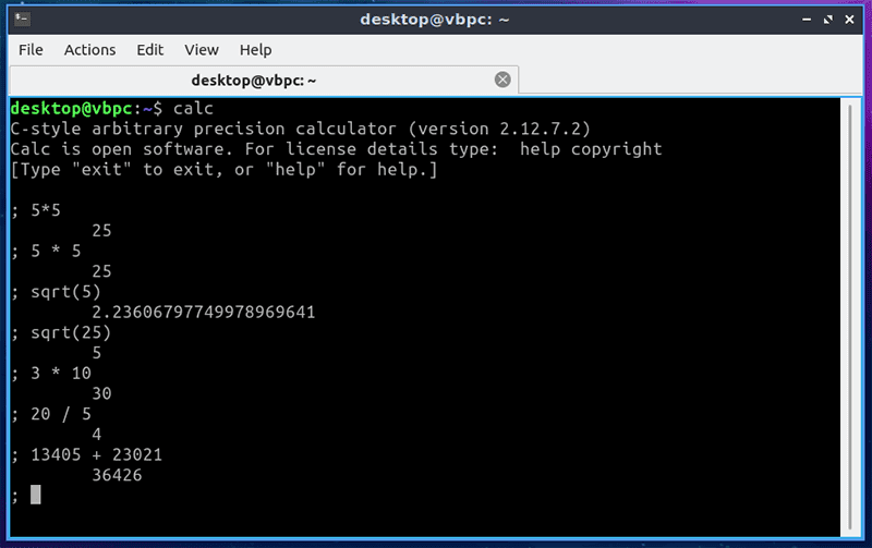 كيفية إستخدام Terminal لـ Linux كآلة حاسبة للعمليات الرياضية - لينكس 