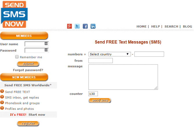 أفضل المواقع لإرسال رسائل نصية مجانية من الكمبيوتر إلى الهواتف المحمولة (SMS) - مواقع