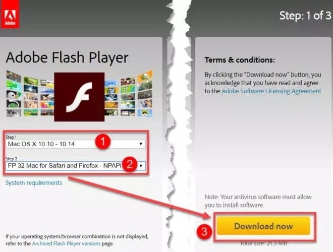 تنزيل أحدث برامج Adobe Flash Player وتثبيتها دون إتصال لجميع أنظمة التشغيل - البرامج