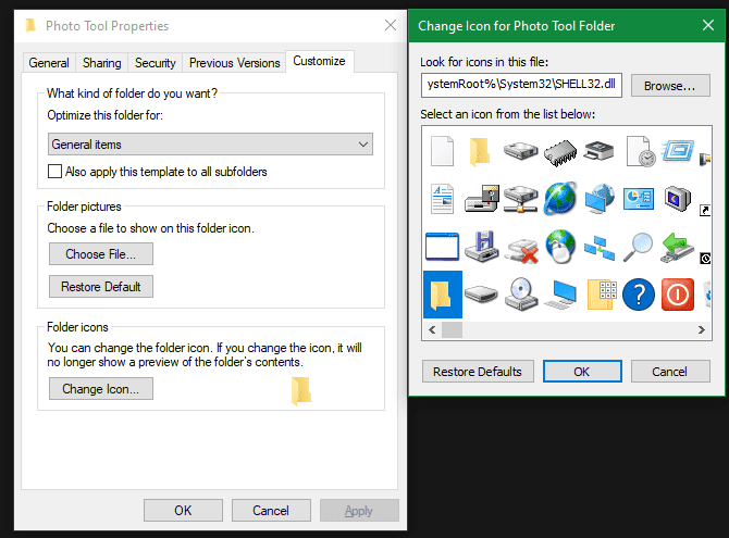 كيفية تخصيص أي أيقونة موجودة في Windows 10 - الويندوز