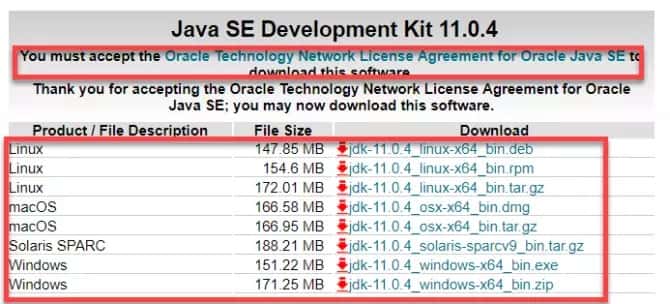 تنزيل أحدث برامج تثبيت Java 11 دون إتصال بالإنترنت لجميع أنظمة التشغيل - البرامج
