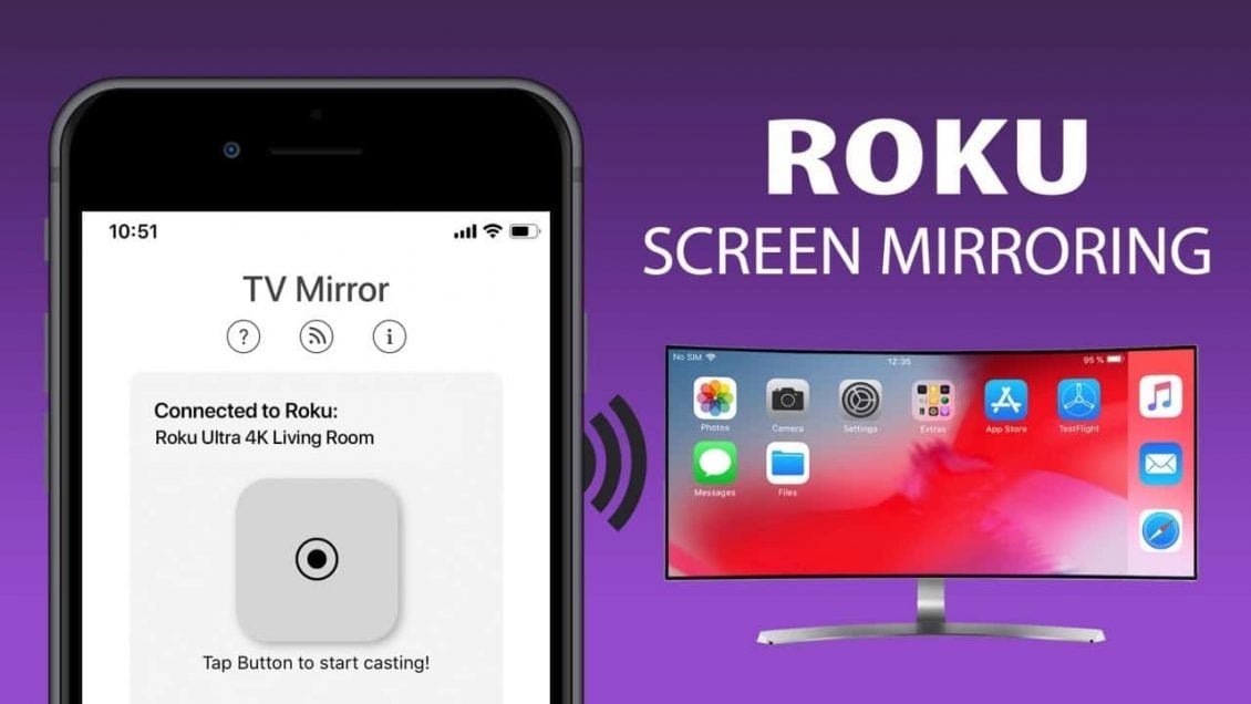 Iphone Ipad Sur Roku, How To Do Screen Mirroring From Ipad Roku Tv