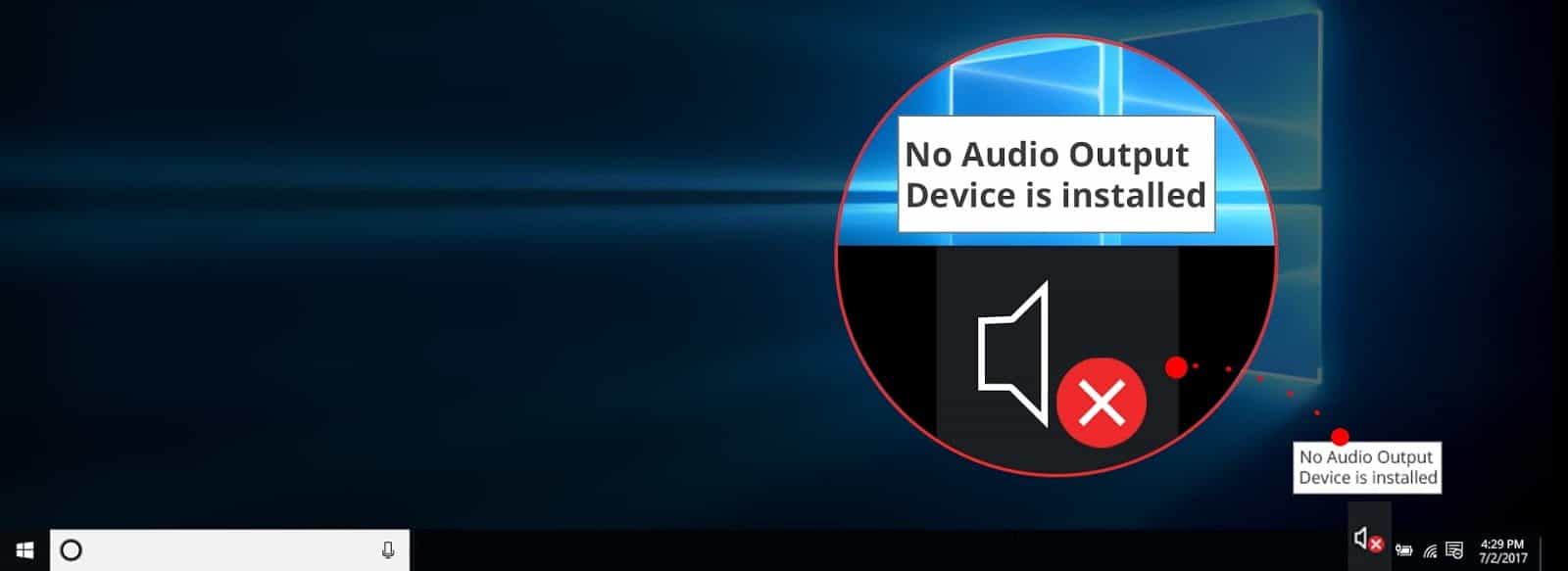 Comment réparer l'erreur "Périphérique de sortie audio non installé" sous Windows - Windows