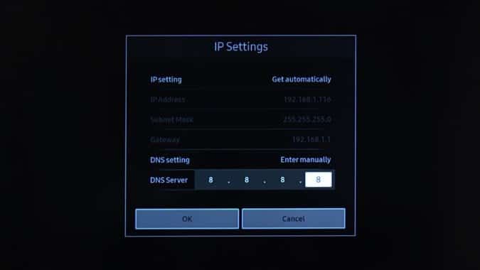 كيفية تغيير DNS على Samsung Smart TV الذي يعمل بنظام Tizen OS؟ - شروحات