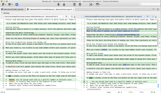 أفضل أدوات مقارنة الملفات للكتاب والمطورين على Mac - Mac