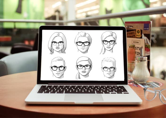 جرب النظارات على صورتك على الإنترنت لإيجاد الإطارات المثالية - مواقع