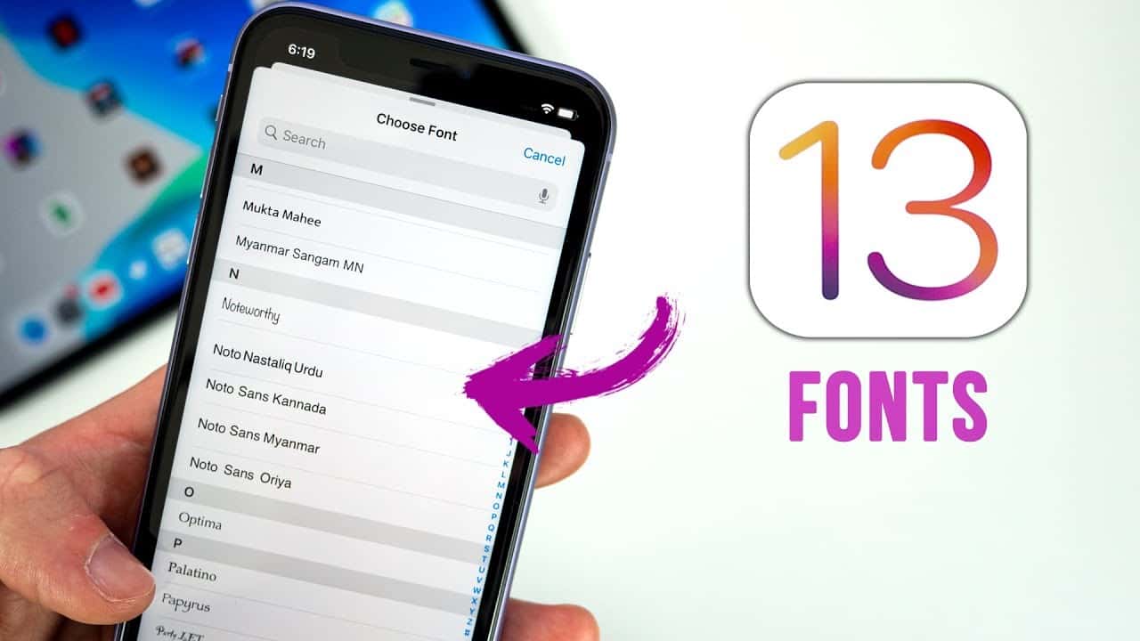 كيفية تثبيت خطوط مخصصة على iOS 13 و iPadOS 13 - iOS iPadOS