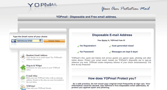 كيف إنشاء عناوين البريد الإلكتروني المؤقتة بسرعة مع YOPmail - شروحات