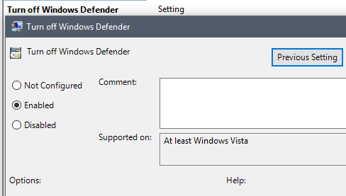 إيقاف تشغيل Windows Defender في Windows 10 - الويندوز