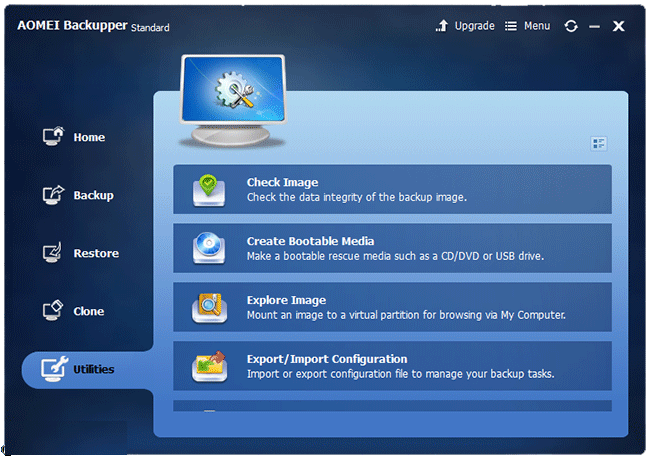 برنامج AOMEI Backupper Standard أفضل برامج النسخ الاحتياطي للنظام واستعادته - البرامج المجانيات