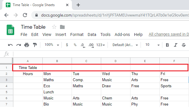 كيفية دمج الخلايا في Google Sheets مع كيفية إنشاء جدول في Wordpress - Google Office Suite احتراف الووردبريس