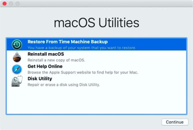 طرق لاستعادة البيانات من النسخ الاحتياطية لـ Time Machine - Mac