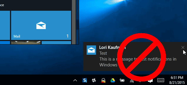 كيفية إيقاف تشغيل إشعارات البريد الإلكتروني في نظام التشغيل Windows 10 - الويندوز