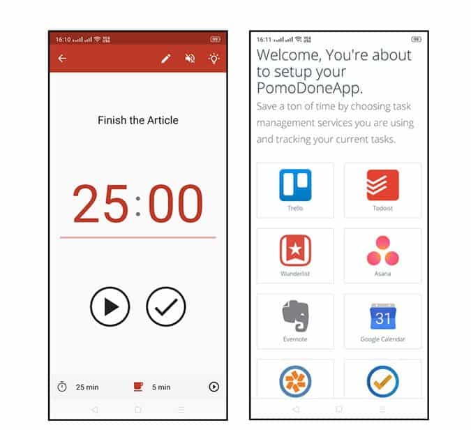 أفضل تطبيقات Pomodoro لأجهزة Android للحفاظ على إنتاجيتك - Android