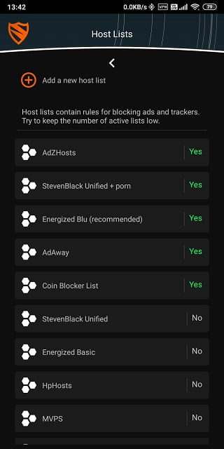host lists for blocking adult content types