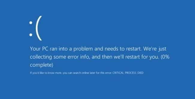 خطأ Critical Process Died في Windows  10؟ كيفية إصلاح كود التوقف لهذا الخطأ - الويندوز