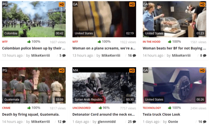 أفضل مواقع الفيديو لمشاهدة الأخبار الصادمة التي لم يتم عرضها على التلفزيون - مواقع