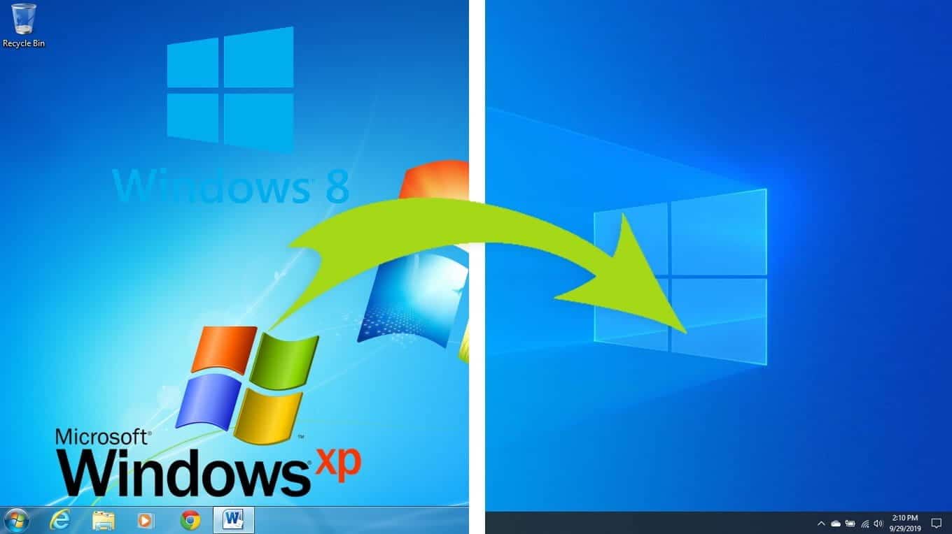 كيفية جعل Windows 10 يبدو وكأنه Windows 7 أو Windows XP أو حتى Windows 8 - الويندوز