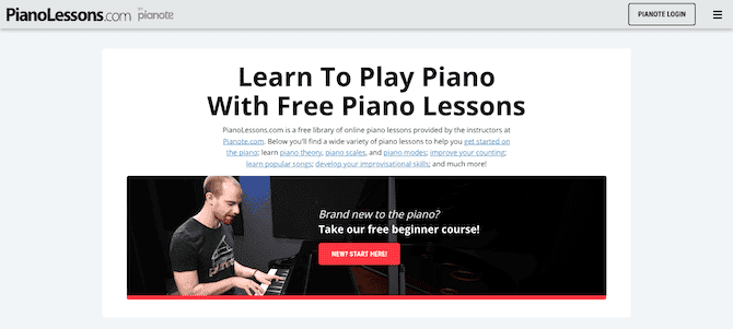 خبيث الانغماس في الذات يفهم، يمسك، يقبض  أفضل مواقع الويب لتعلم العزف على البيانو مجانًا | تقنيات ديزاد