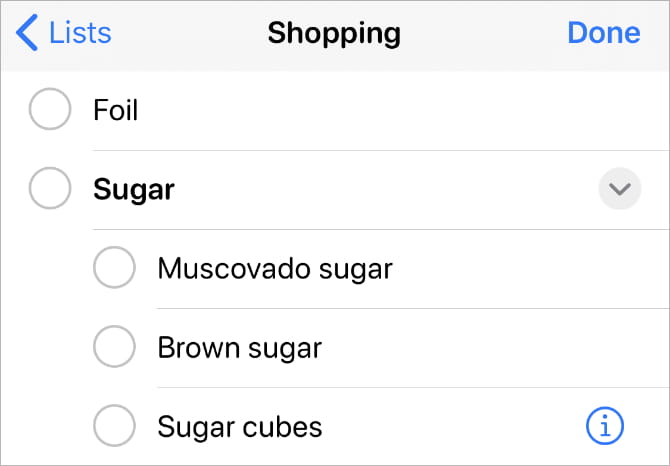 استخدام Apple Reminders و Siri لإنشاء قوائم التسوق على iPhone - iOS
