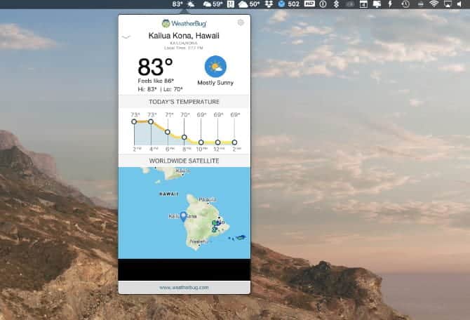 أفضل تطبيقات الطقس لنظام التشغيل Mac - Mac
