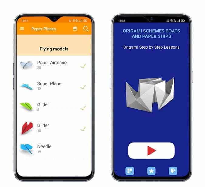أفضل تطبيقات فن طي الورق (Origami) لـ iOS و Android - Android iOS