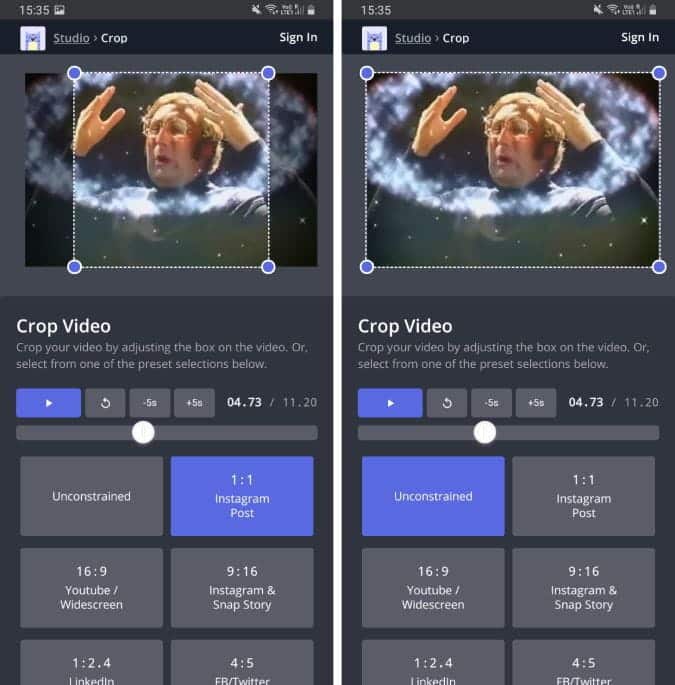 أفضل تطبيقات اقتصاص مقاطع الفيديو لـ Android et iOS - Android iOS