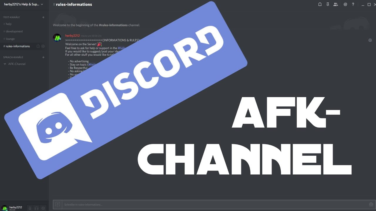 كيفية انشاء قناة AFK على خادم Discord - شروحات