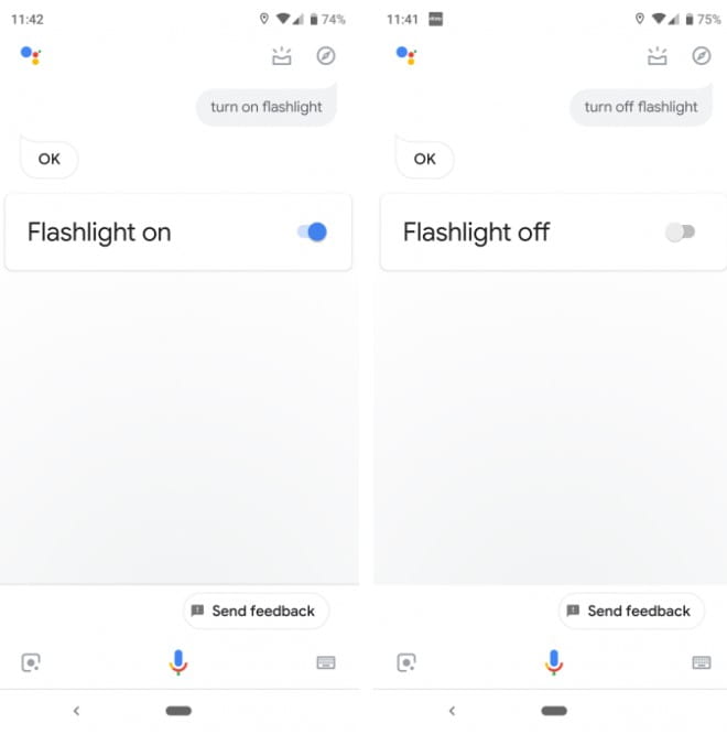 كيفية تشغيل وإيقاف تشغيل وضع المصباح على هاتفك - Android iOS