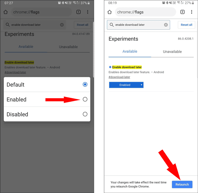 Comment planifier des téléchargements sur Chrome pour Android - Android
