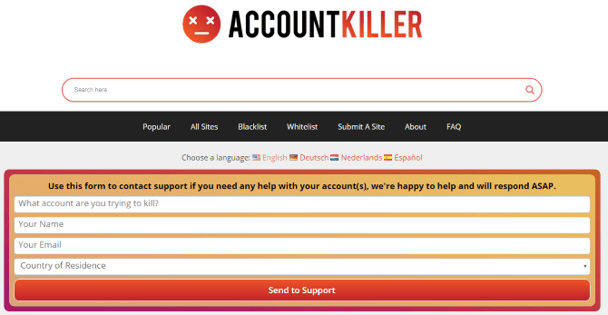 كيفية حذف الحسابات القديمة الخاصة بك على الإنترنت باستخدام AccountKiller - شروحات