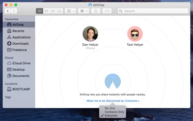 كيفية تشغيل AirDrop على جهاز Mac و iPhone لمشاركة الملفات بسرعة - iOS iPadOS Mac
